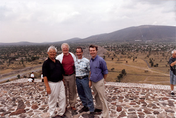 At the top of The Pyramid of the Sun